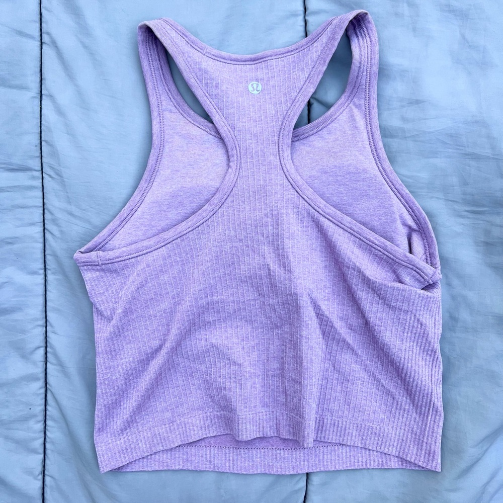 lululemon cropped ebb to street tank